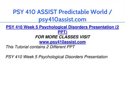 Ppt Psy Assist Predictable World Psy Assist Powerpoint