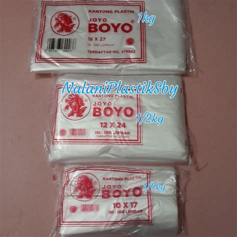 Jual PLASTIK JOYO BOYO UK 1KG 1 2KG 1 4KG Shopee Indonesia