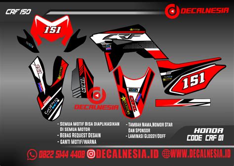 Decal Crf Merah Putih Full Body Decalnesia