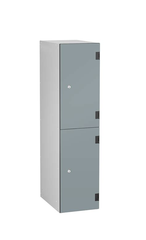 Low Level Two Compartments Shockproof Lockers Overlay Door Locker Shop Uk