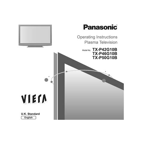 Tx P46g10b Panasonic 46 Viera Plasma Tv User Manual