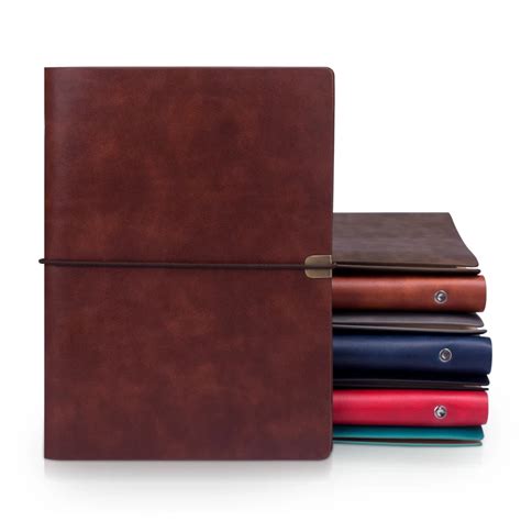 Ruize B Notebook Cover Soft Leather Travel Journal Diary Office