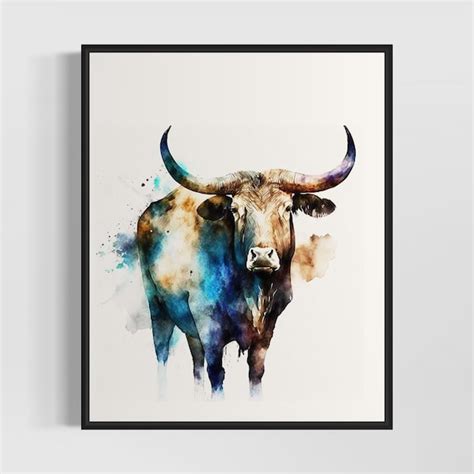 ox wall art etsy