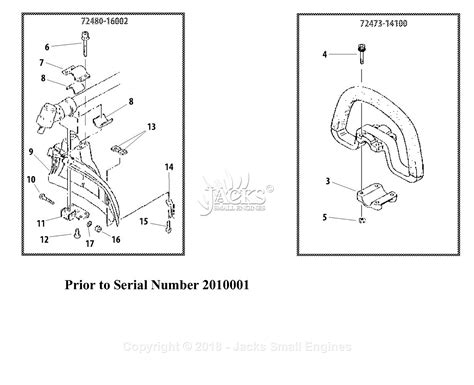 Shindaiwa T261 Parts Diagram For Guard Handle Sn 0000000 2010000