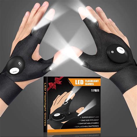 Led Flashlight Gloves Cool Gadgets Tools For Men