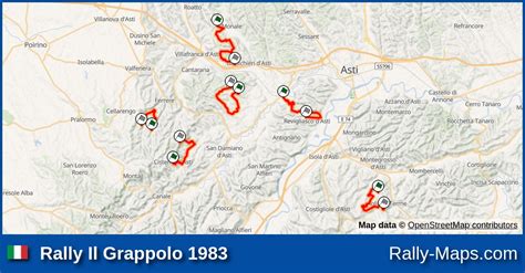 Streckenverlauf Rally Il Grappolo Rallyekarte De