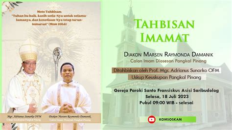 Tahbisan Imamat Marsen Raymonda Damanik Pr Calon Imam Diosesan