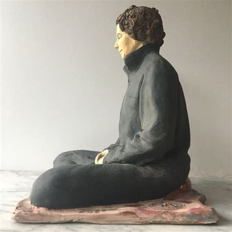 Zen Art Ceramic Figure Sculpture of a Woman in Meditation - Etsy