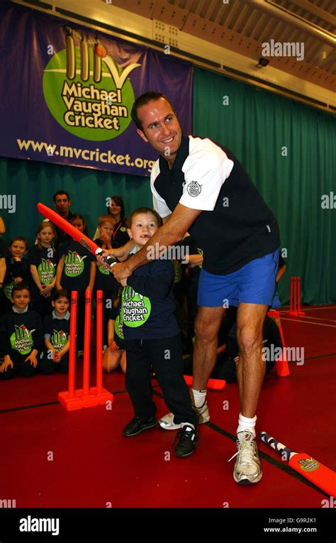 England cricket captain Michael Vaughan during the official opening of ...