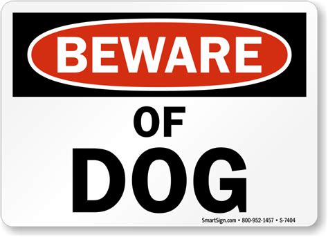 Beware Of Dog Signs