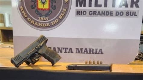 Brigada Militar Prende Homem Por Porte Ilegal De Arma De Fogo Em Santa