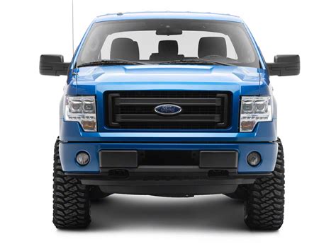 F 150 Led Halo Projector Headlights Chrome Housing Clear Lens 09 14 F 150 W O Factory Hid