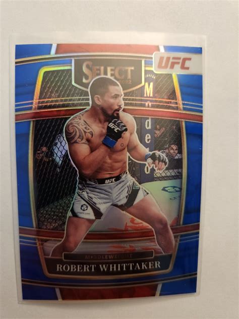 Robert Whittaker 2022 Panini Select UFC No 27 Concourse Blue Prizm EBay