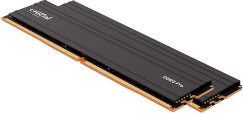 Crucial Pro 32GB 2x16GB DDR5 5600MHz C46 UDIMM Desktop Memory Black