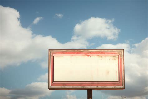 Blank vintage sign billboard outdoors | Premium Photo - rawpixel