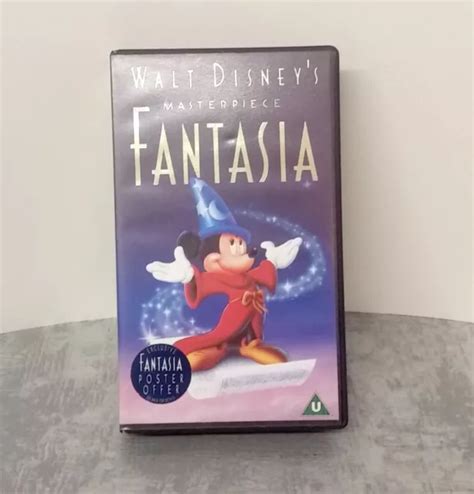 WALT DISNEY S MASTERPIECE Fantasia PAL VHS Video Tape VGC Fantasia 4