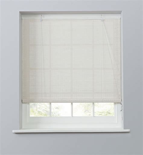 Buy Habitat Bamboo Roller Blind 4ft White Blinds Argos