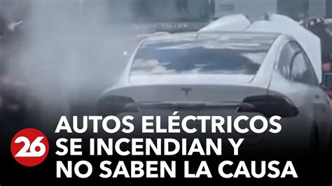 Estados Unidos autos eléctricos se incendian y no saben la causa YouTube