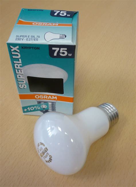 OSRAM Krypton Glühbirne 75W E27 opal 230V NEU SEHR SELTEN Glühlampe