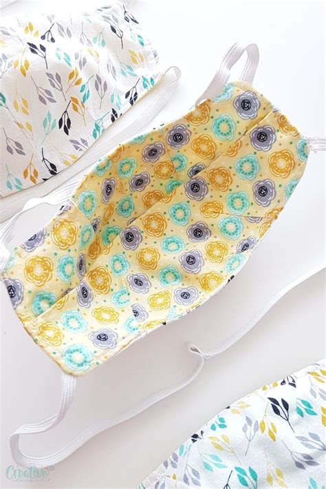 fitted face mask pattern easy peasy creative ideas