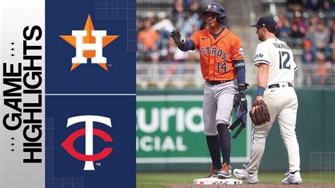 Astros Vs Twins Game Highlights Mlb Highlights Youtube