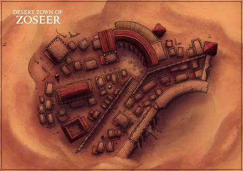 [OC] Zoseer, Town Map : r/DnD