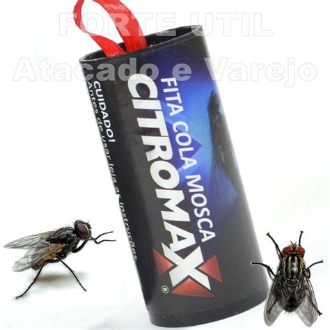 Fitas Cola Pega Moscas Mosquitos Mariposas Insetos R Em