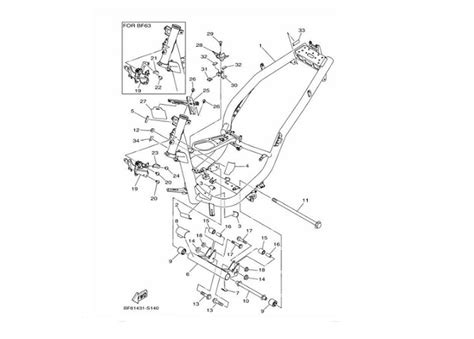 Frame Yamaha Aerox Chassis Parts Aerox Genuine Parts Aerox