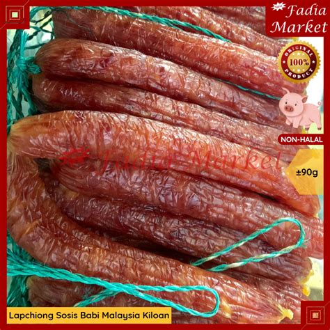 Jual Lapchiong Lap Chiong Sosis Daging Babi Malaysia Timbangan Kiloan