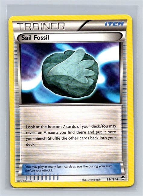 Sail Fossil Xy Furious Fists Uncommon Pokemon Cards D Ebay