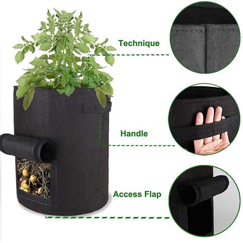 Jardini Re Sacs De Culture De Plantes Biod Gradables En Feutre Non