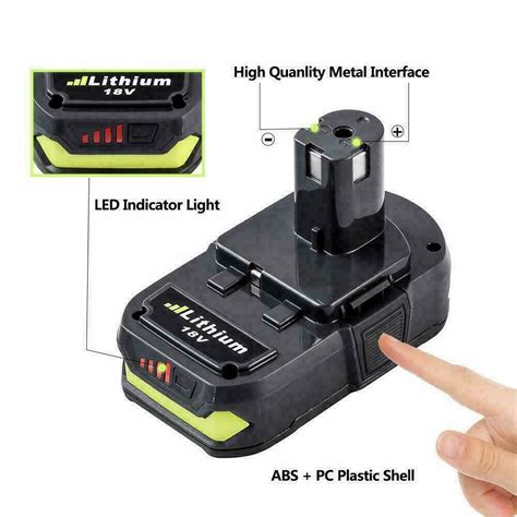 For Ryobi V One Plus Ah Lithium Ion Battery P P P P