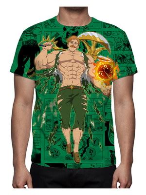 Camiseta Escanor Nanatsu No Taizai Compre Produtos Personalizados No Elo