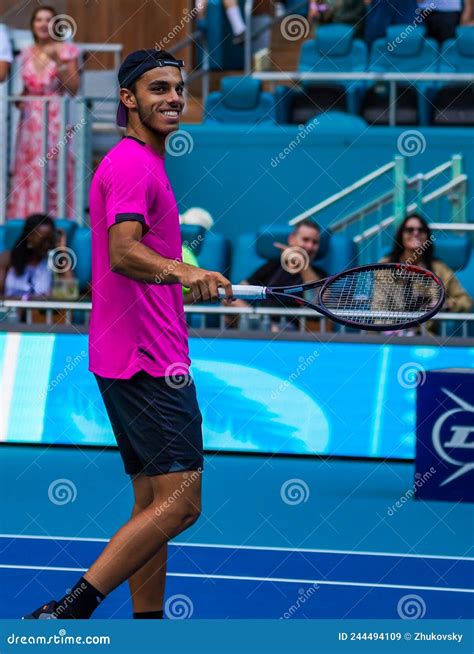 Tennis Player Francisco Cerundolo of Argentina Celebrates Victory after ...