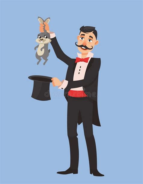 Magician Pulling Rabbit Out Hat Stock Illustrations 41 Magician