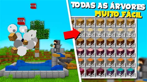 A FARM DE MADEIRA MAIS FÁCIL e SIMPLES do MINECRAFT 1 19 e 1 20