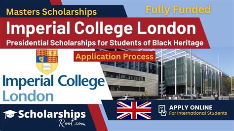 Imperial College London Scholarships for Students of Black Heritage ...