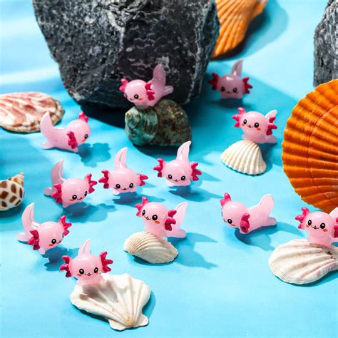 Amazon Generic Pcs Mini Resin Axolotl Figures Bulk Tiny Axolotl