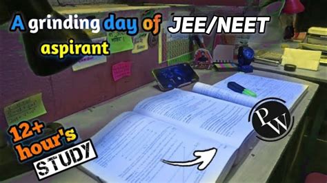 A Grinding Day Of Jee Neet Aspirant 12 Hours Study Vlog Self Study