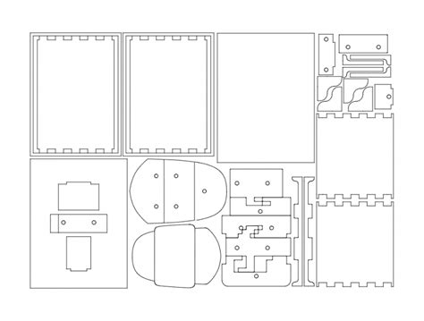 Simple Shield Box dxf File Free Download - 3axis.co