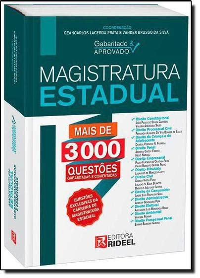 Gabarito Aprovado Magistrtura Estadu Livros Para Concurso Magazine