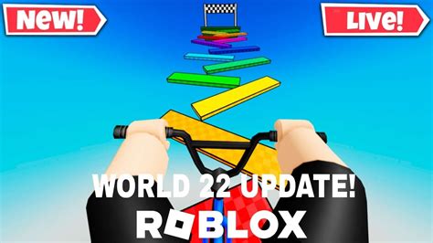 Roblox Obby But You Re On A Bike NEW WORLD 22 UPDATE LIVE