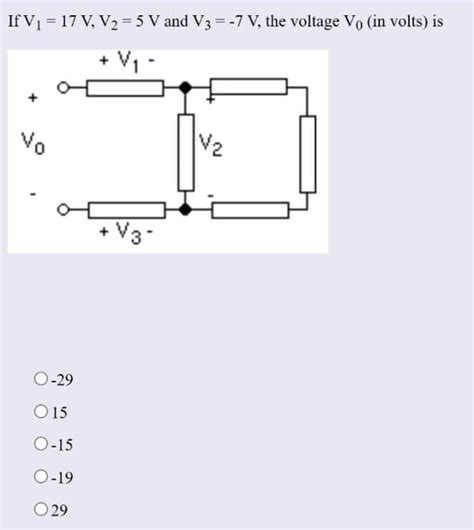 Answered If V₁ 17 V₁ V₂ 5 V And V3 7 V Bartleby