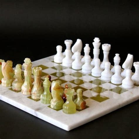 Jade Chess Set Etsy