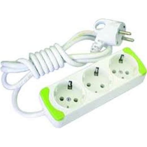 Разклонител, 3 гнезда, 2.0 метра, без ключ