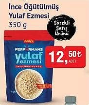 Performans İnce Öğütülmüş Yulaf Ezmesi 350 g İndirimde Market