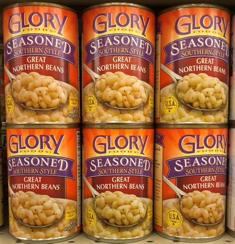 Glory Foods Seasoned Southern Style Great Northern Beans 15 5 Oz Can 6 Count