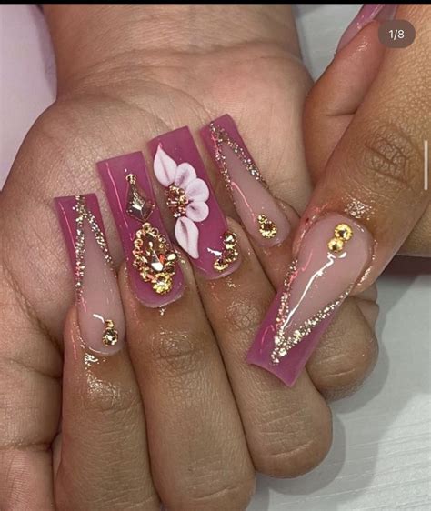 Short Square Acrylic Nails Acrylic Nails Coffin Pink Classy Acrylic Nails Pretty Gel Nails