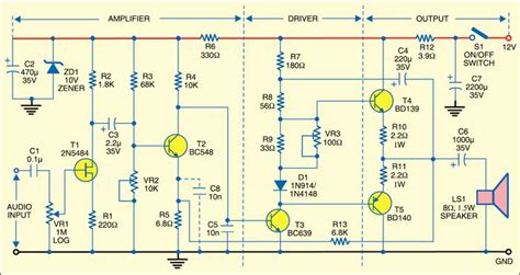 4000w Power Amplifier Circuit Diagram