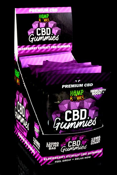 8 Count Elderberry Extract Cbd Gummies Cbd270 Wholesale Hemp Bombs